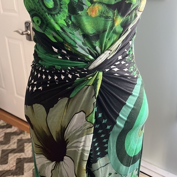 Desigual Funky Sleeveless Green Dress - Picture 9 of 12